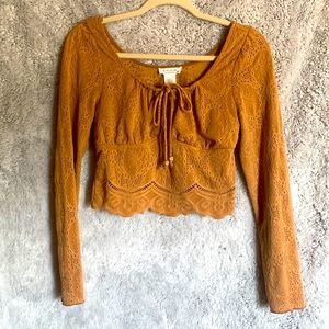 Crop top long sleeve